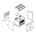 Thermador PRL366EG02 outside parts diagram