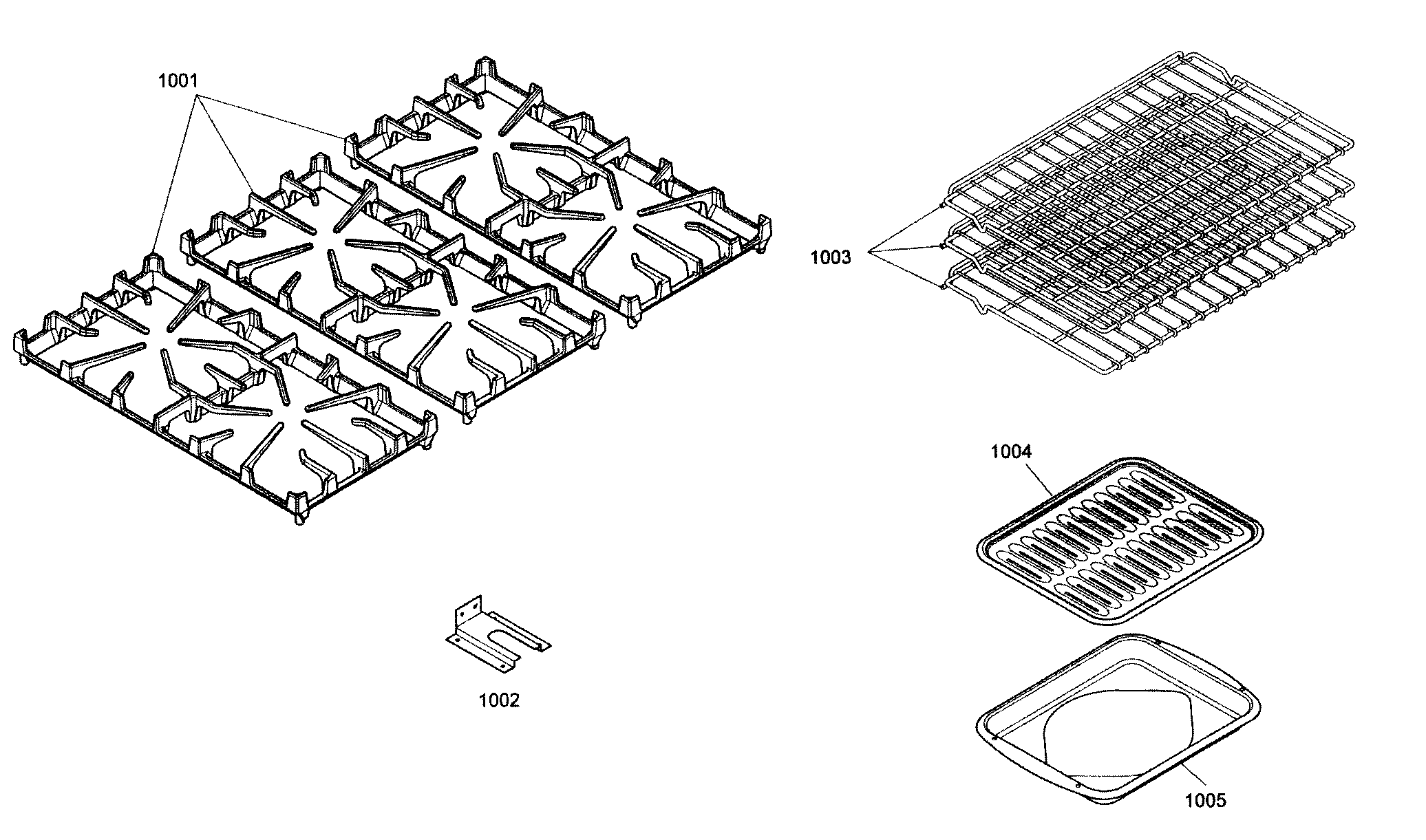 Thermador PRL366EG02 accessory diagram