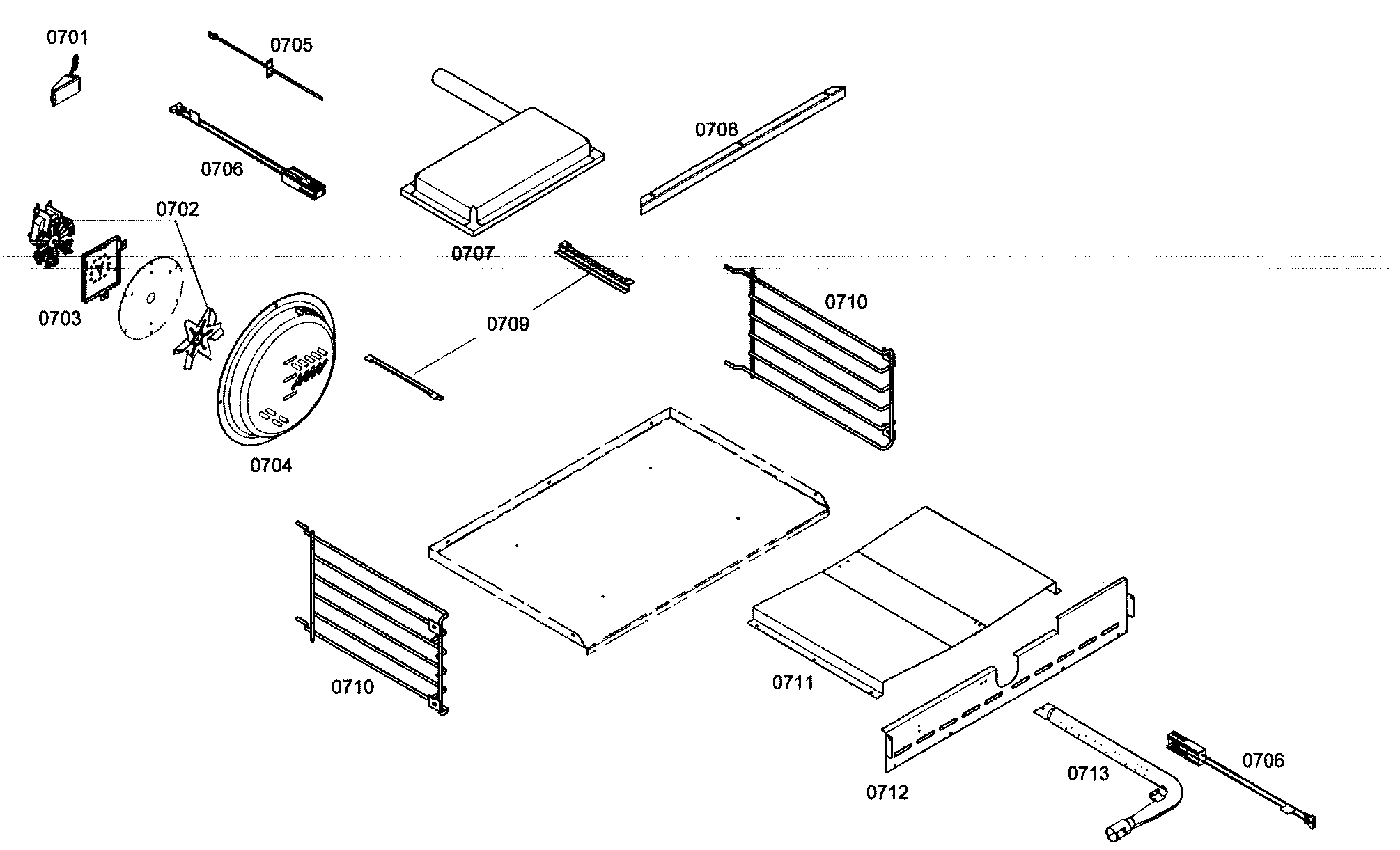 Thermador PRL364EDH02 oven diagram