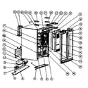 Franklin Chef HDBC36ID cabinet parts diagram