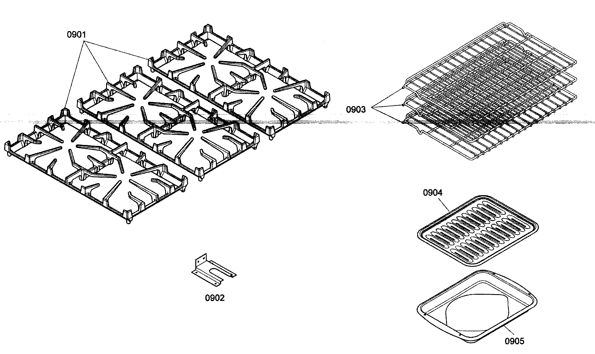 Thermador PRG366EH01 accessory diagram