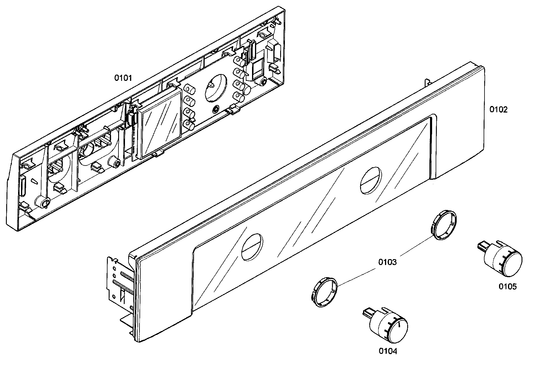 Bosch HBN5420UC/01 front panel diagram