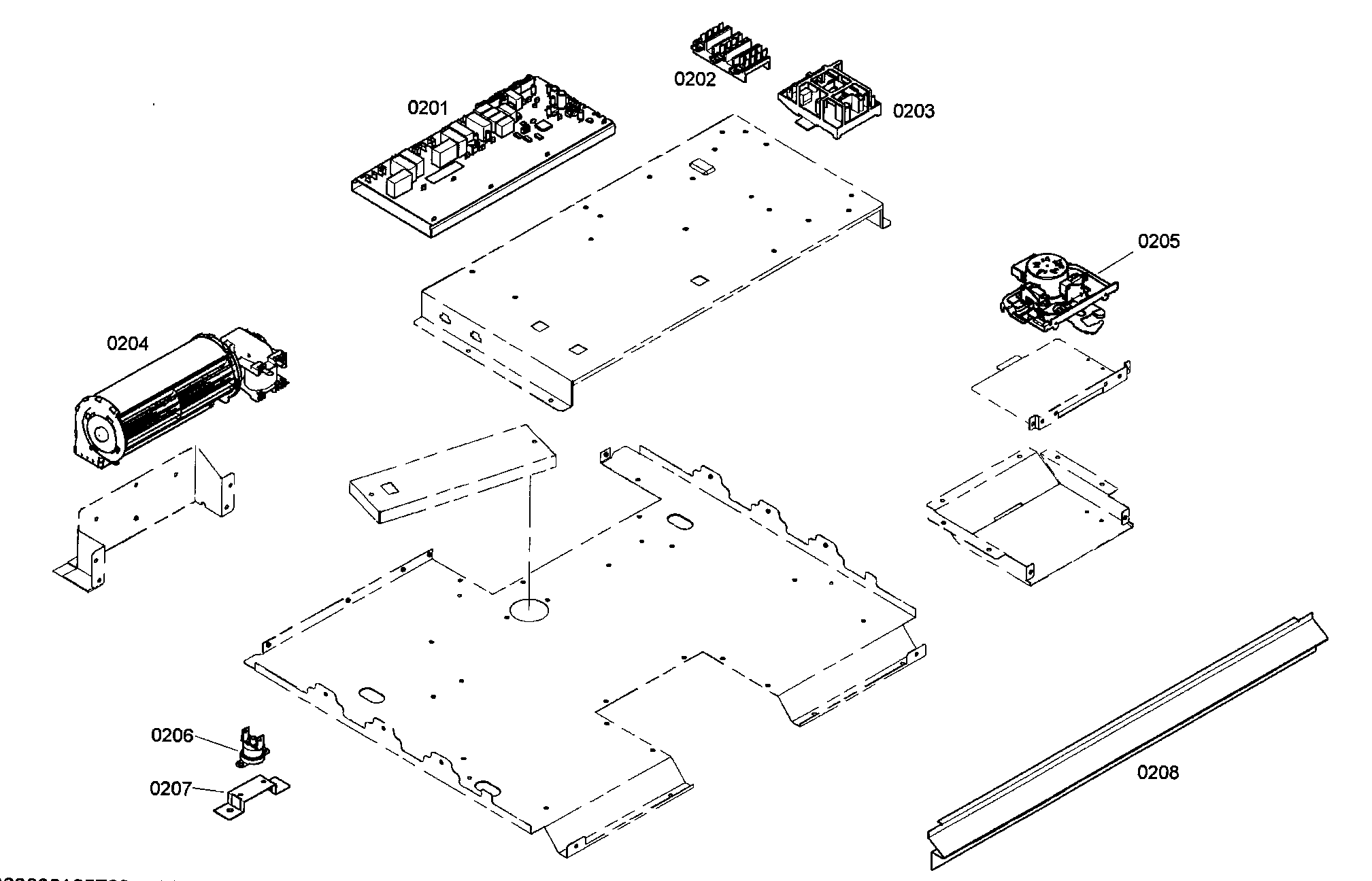 Bosch HBN5420UC/01 control assy diagram
