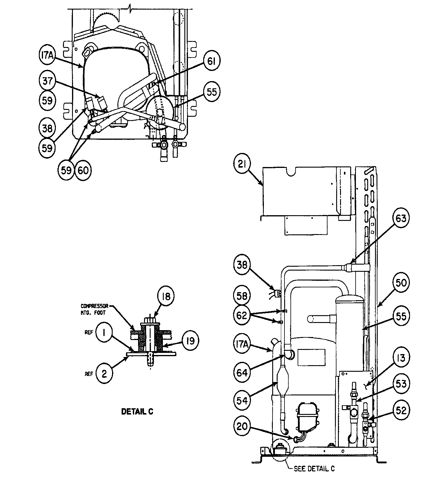 Carrier 38HDC018330 compressor 2 diagram