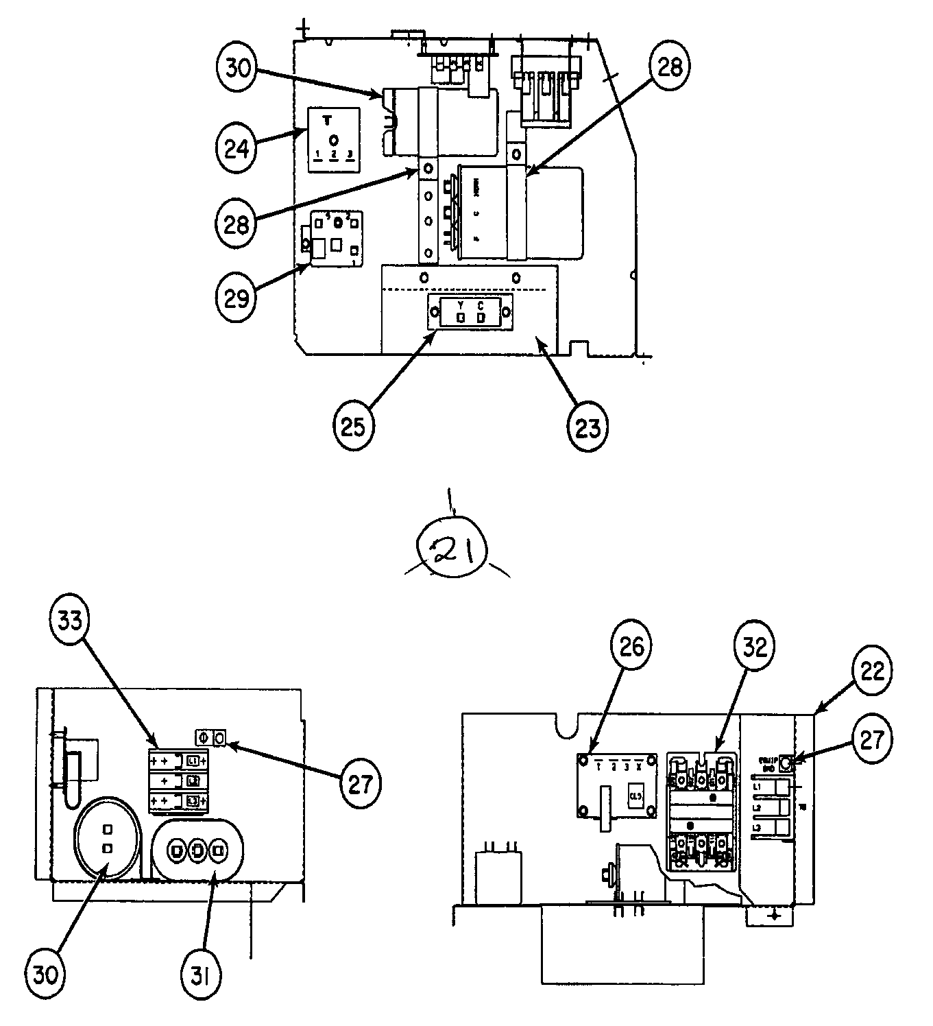 Carrier 38HDC018330 control panel diagram
