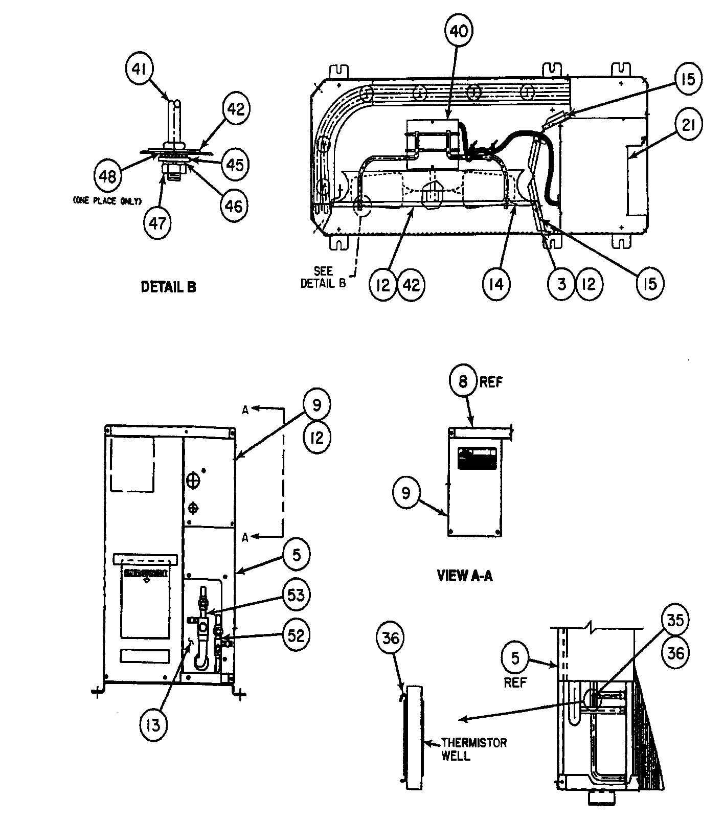 Carrier 38HDC018340 fan assy diagram