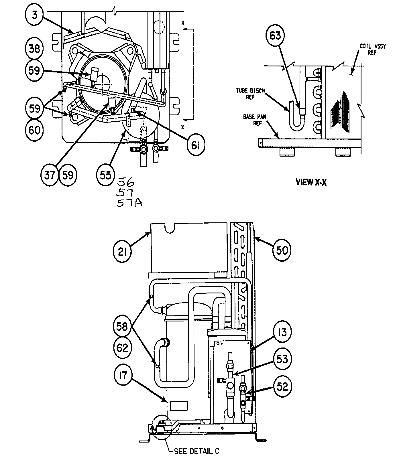 Carrier 38HDC018340 compressor 1 diagram