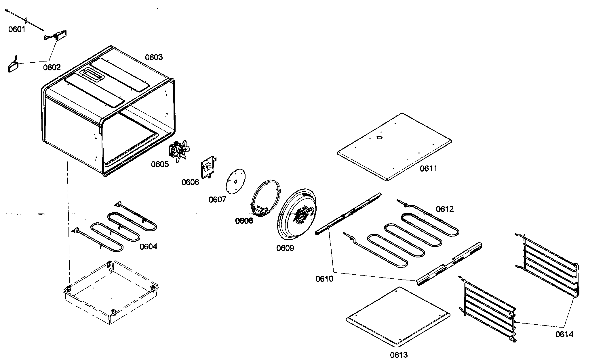 Thermador PRD366EG03 oven diagram