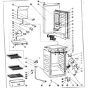 Danby DAR452BL cabinet parts diagram