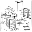 Danby DCR412BL cabinet parts diagram