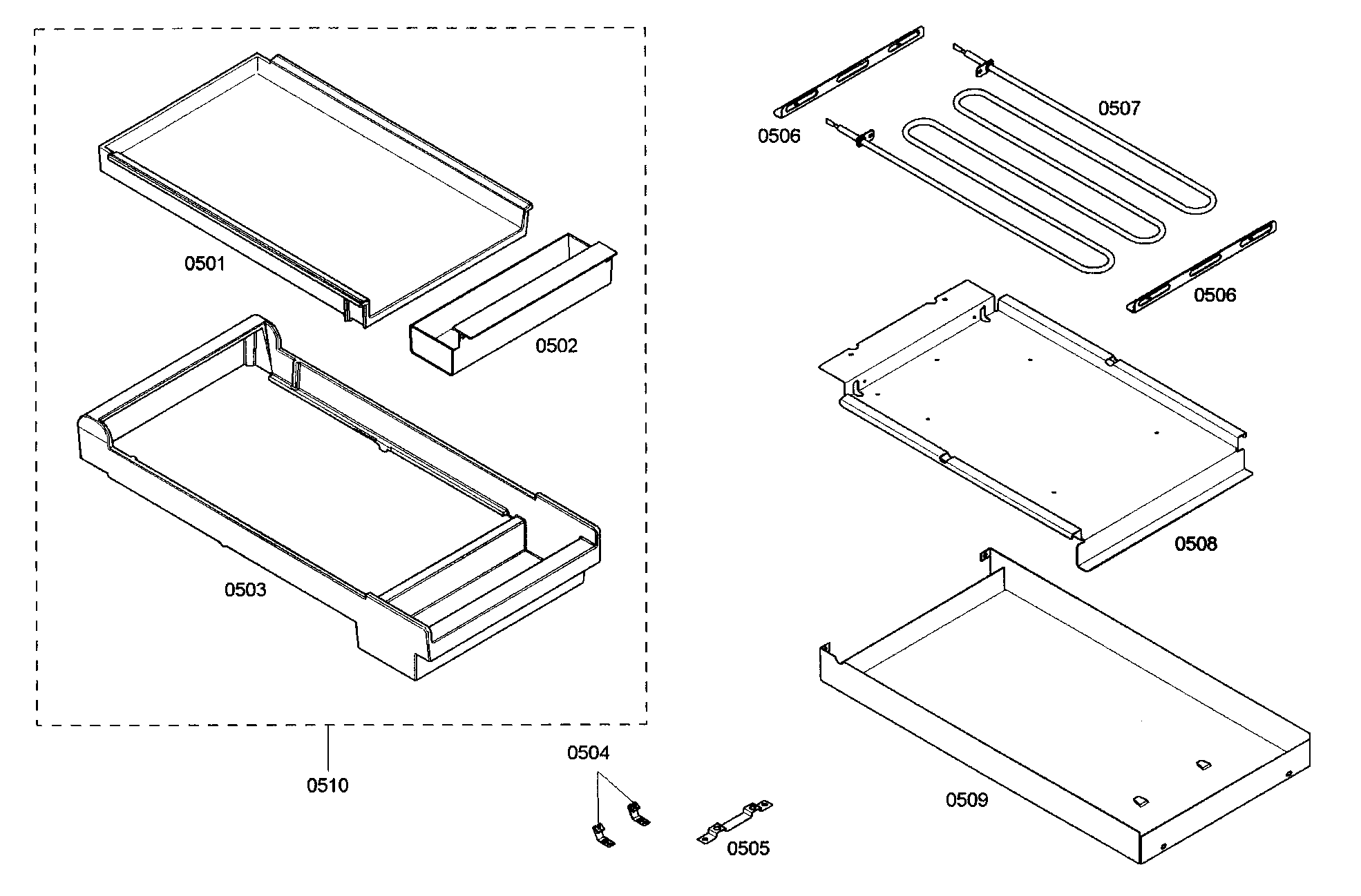 Thermador PRG486EDG01 griddle diagram