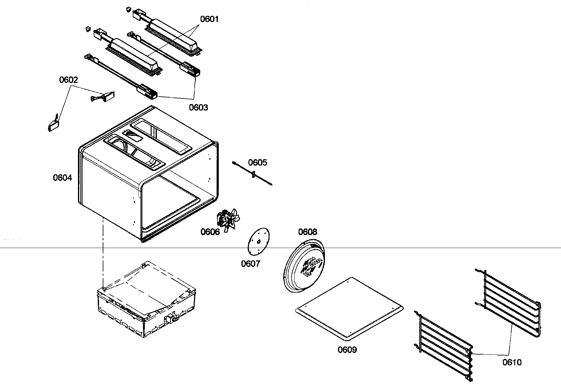 Thermador PRL304EG04 oven parts diagram