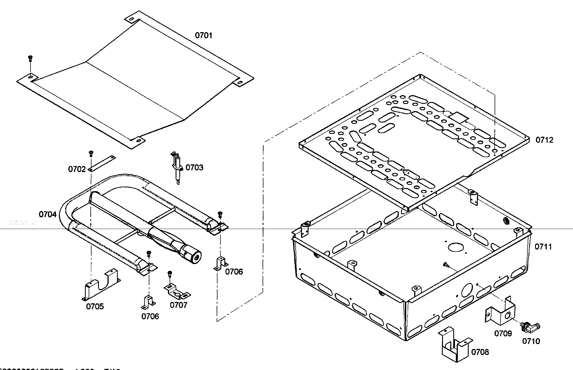 Thermador PRL304EG04 oven burner diagram