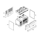 Thermador PRL486ELG03 cabinet parts diagram