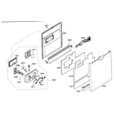 Bosch SHE55M05UC/48 door assy diagram