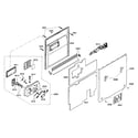 Bosch SHV45M03UC/48 door assy diagram