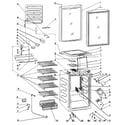 Danby DWC044BLP cabinet parts diagram