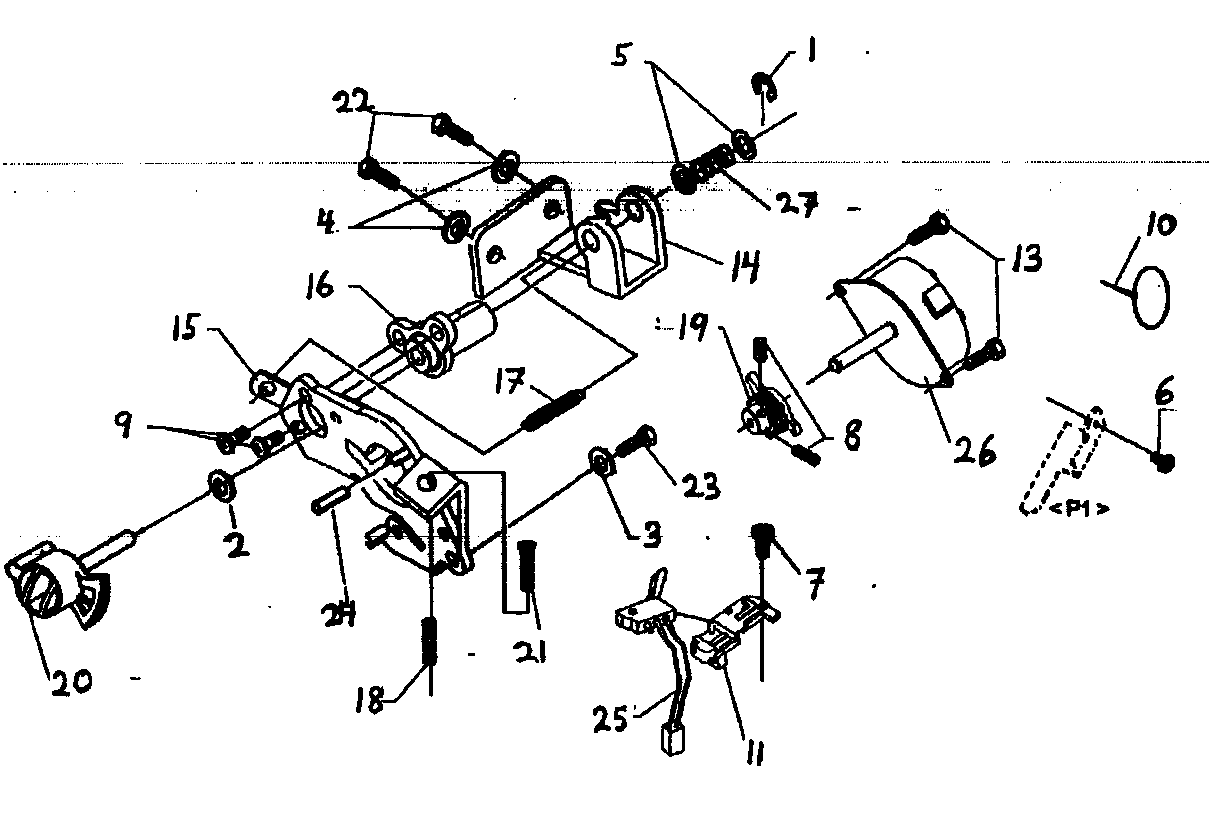 Singer 7436 motor assy diagram