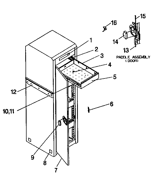 Craftsman 706954810 cabinet parts diagram