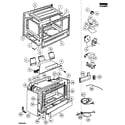 Fisher & Paykel OR36SDBGX1-88482A chassis assy diagram