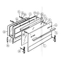 Fisher & Paykel OR36SDBGX1-88482A door assy diagram