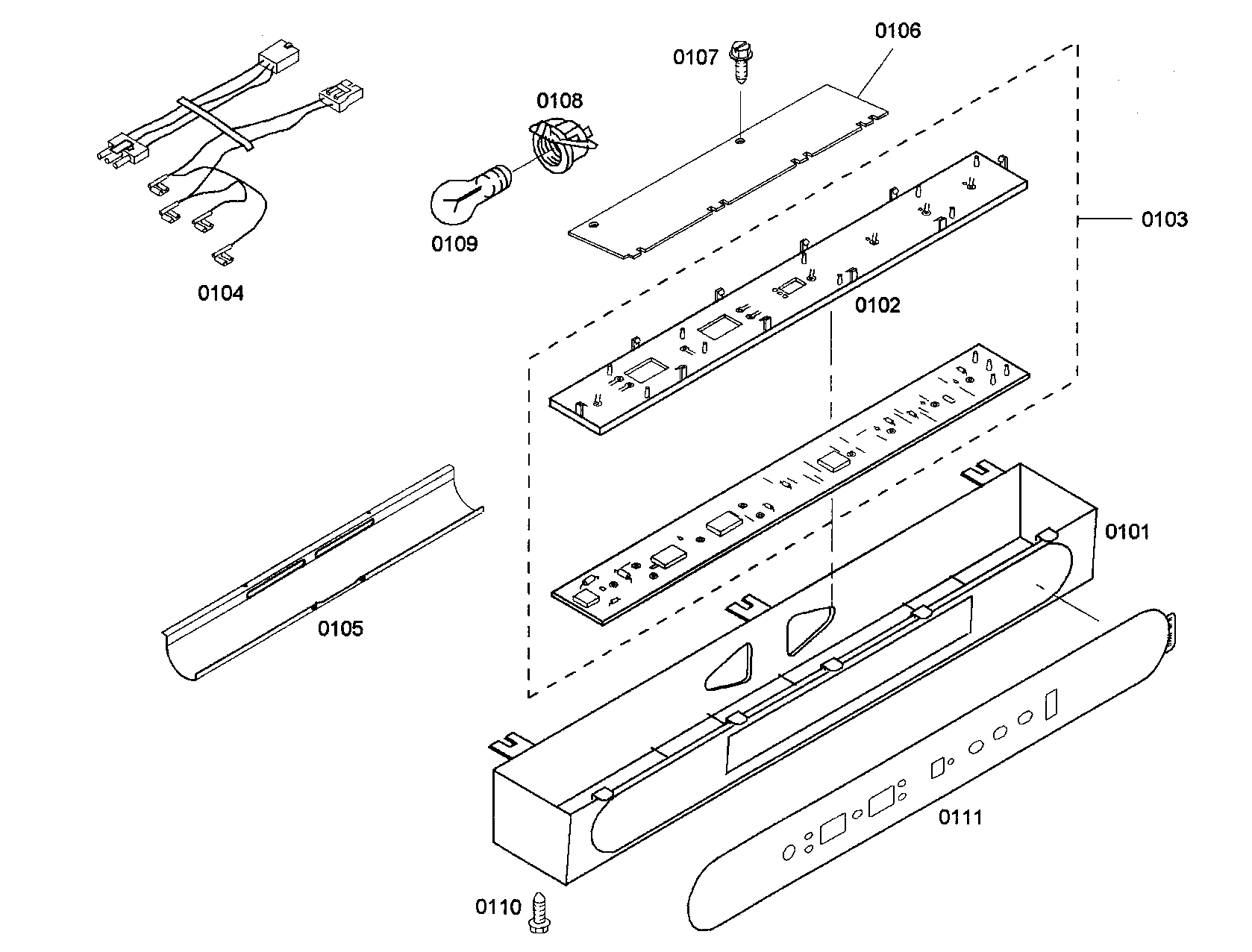 Thermador KBUIT4255E/01 control panel diagram