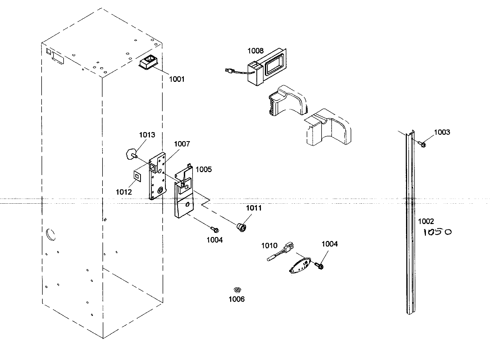Thermador KBUIT4255E/01 thermostat assy diagram