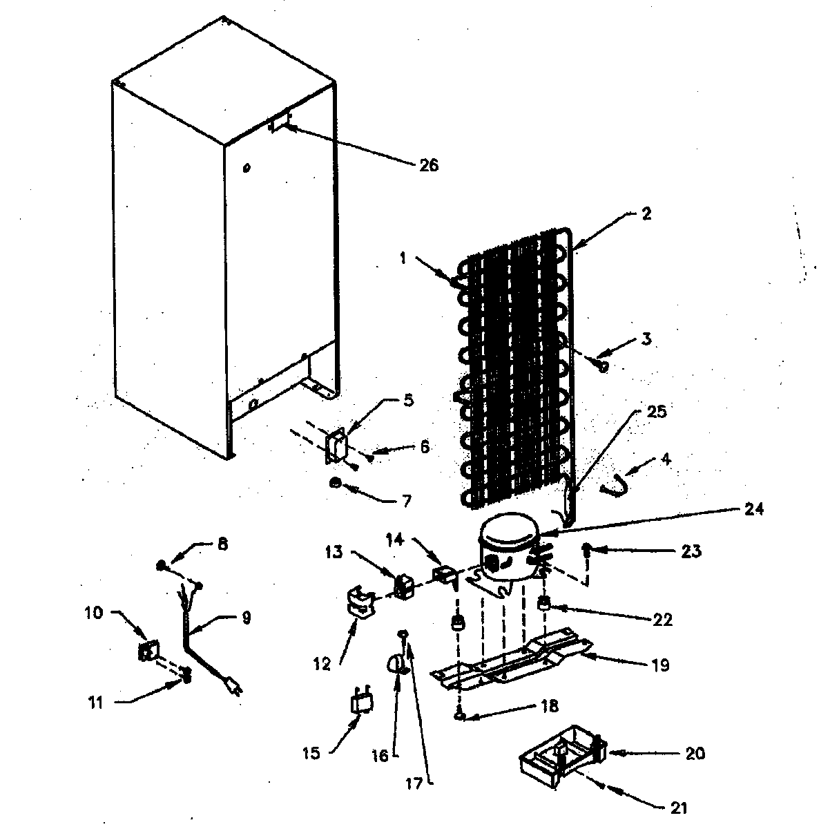 Kenmore 303075 compressor diagram