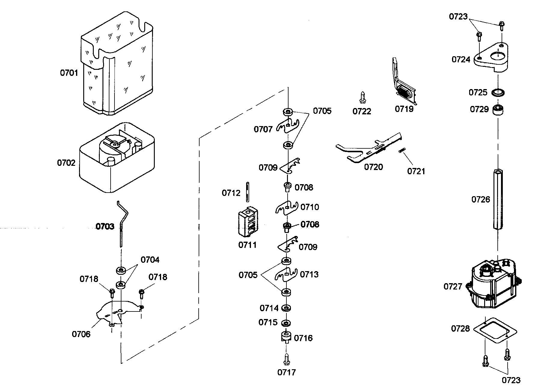 Thermador KBUDT4265E/01 ice maker 2 diagram