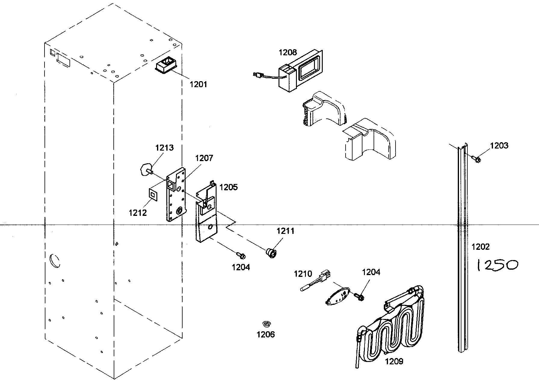 Thermador KBUDT4865E/01 senser diagram