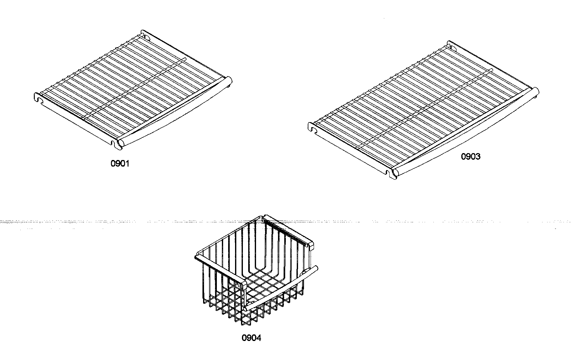 Thermador KBUDT4875E/01 shelf assy 2 diagram