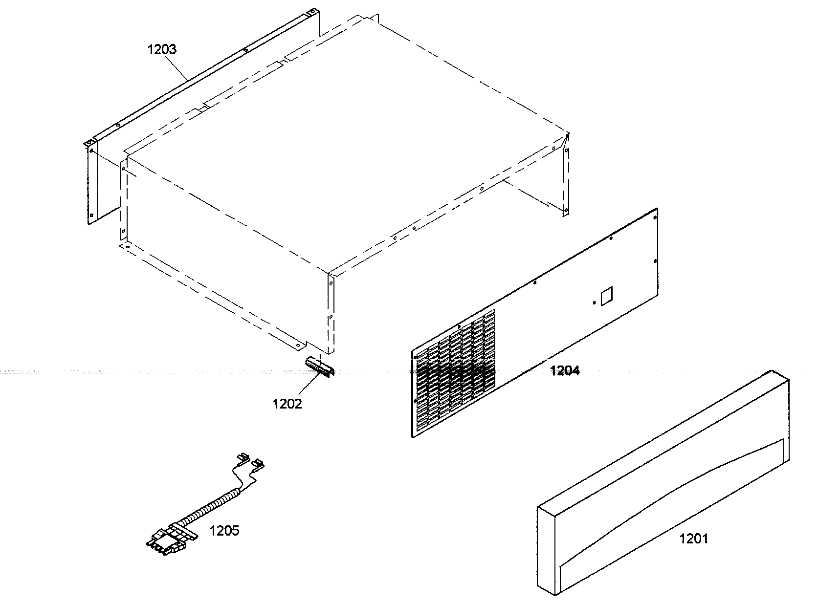 Thermador KBUIT4855E/01 top grille diagram
