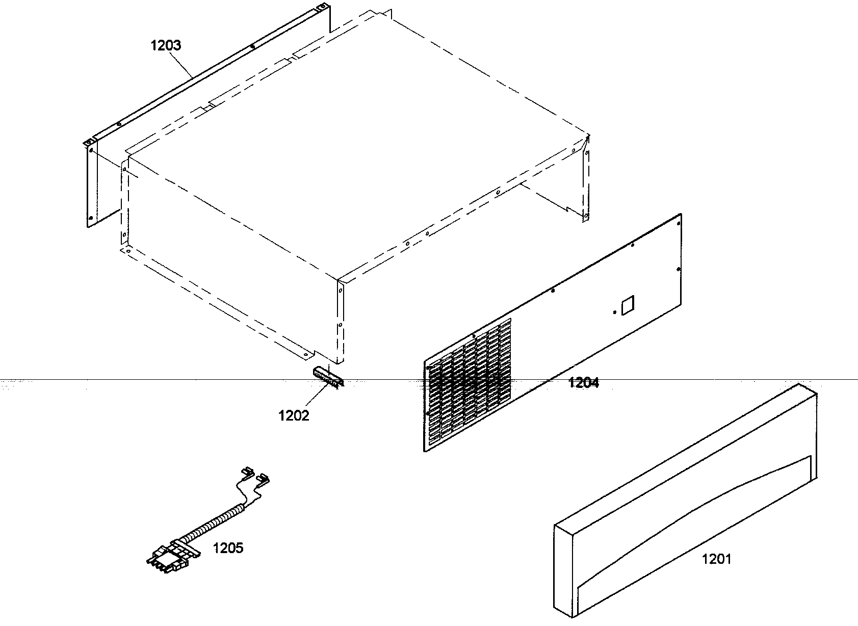 Thermador KBUIT4265E/01 top grille diagram