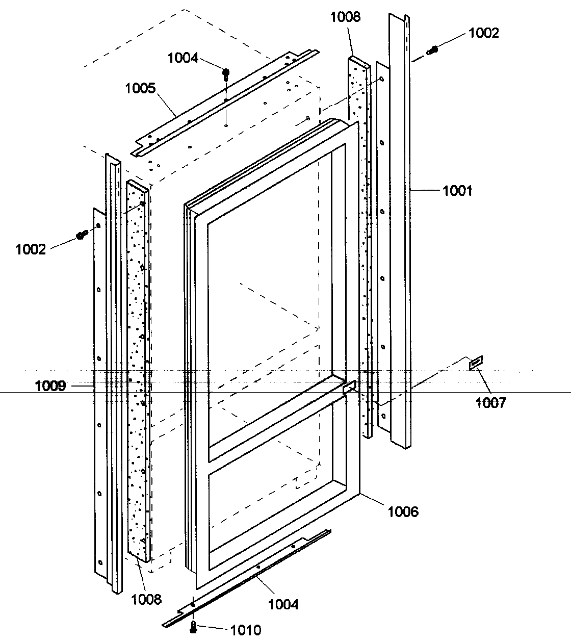 Thermador KBURT3675E01 trim asy diagram