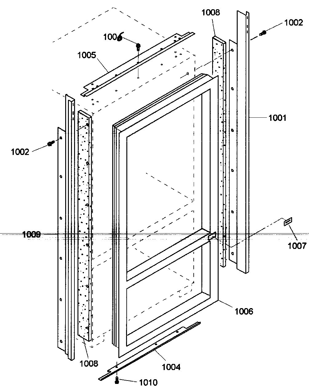 Thermador KBULT3675E01 trim asy diagram