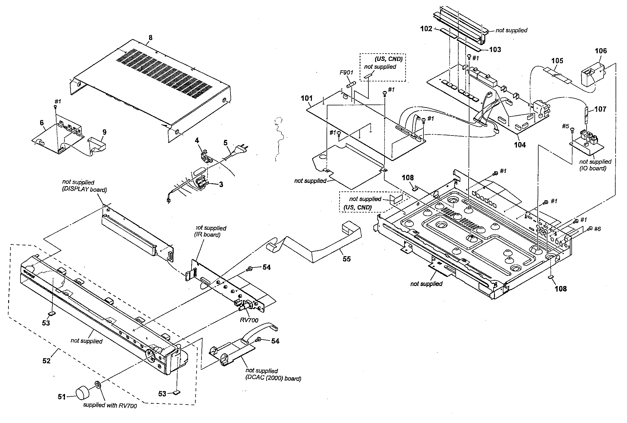 Sony HT-SF2000 receiver diagram