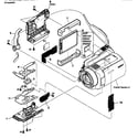 Sony HDR-SR10 cabinet parts 1 diagram