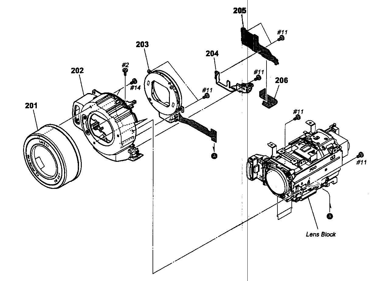Sony HDR-SR10 cabinet parts f diagram