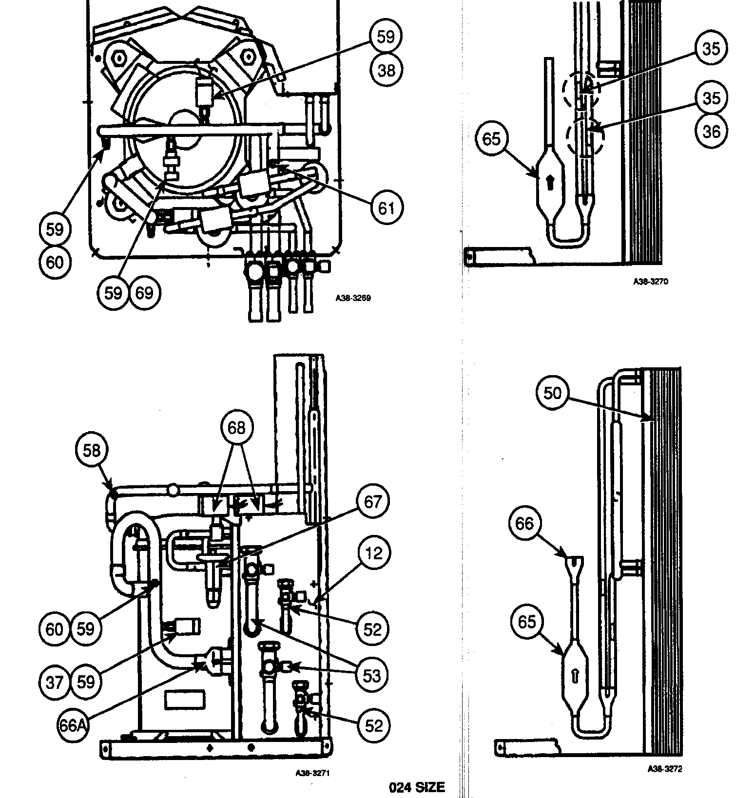 Carrier 38HDS024320 compressor 2 diagram