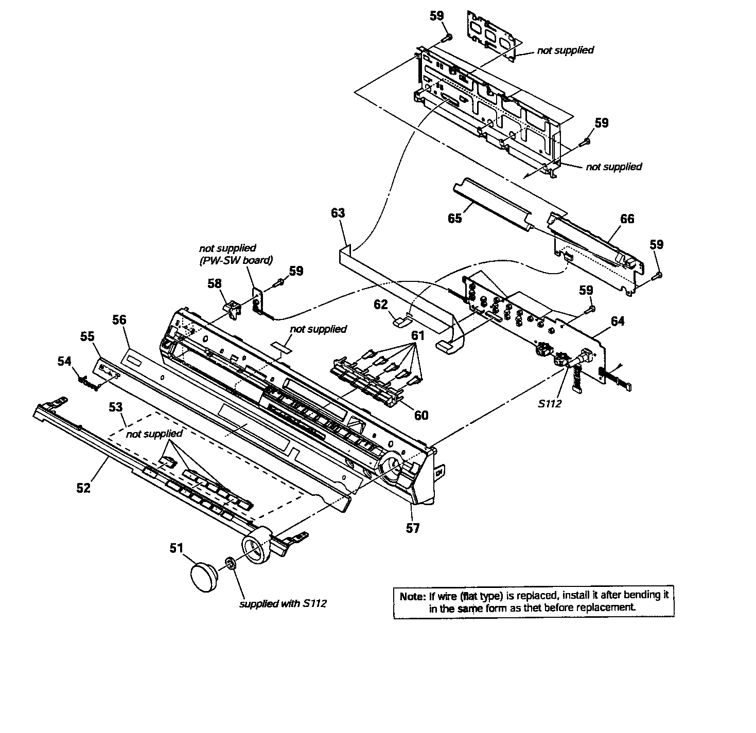 Sony HCD-HDX576WF front section diagram
