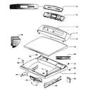 Fisher & Paykel DG27CW1-96116A top deck/electronics diagram