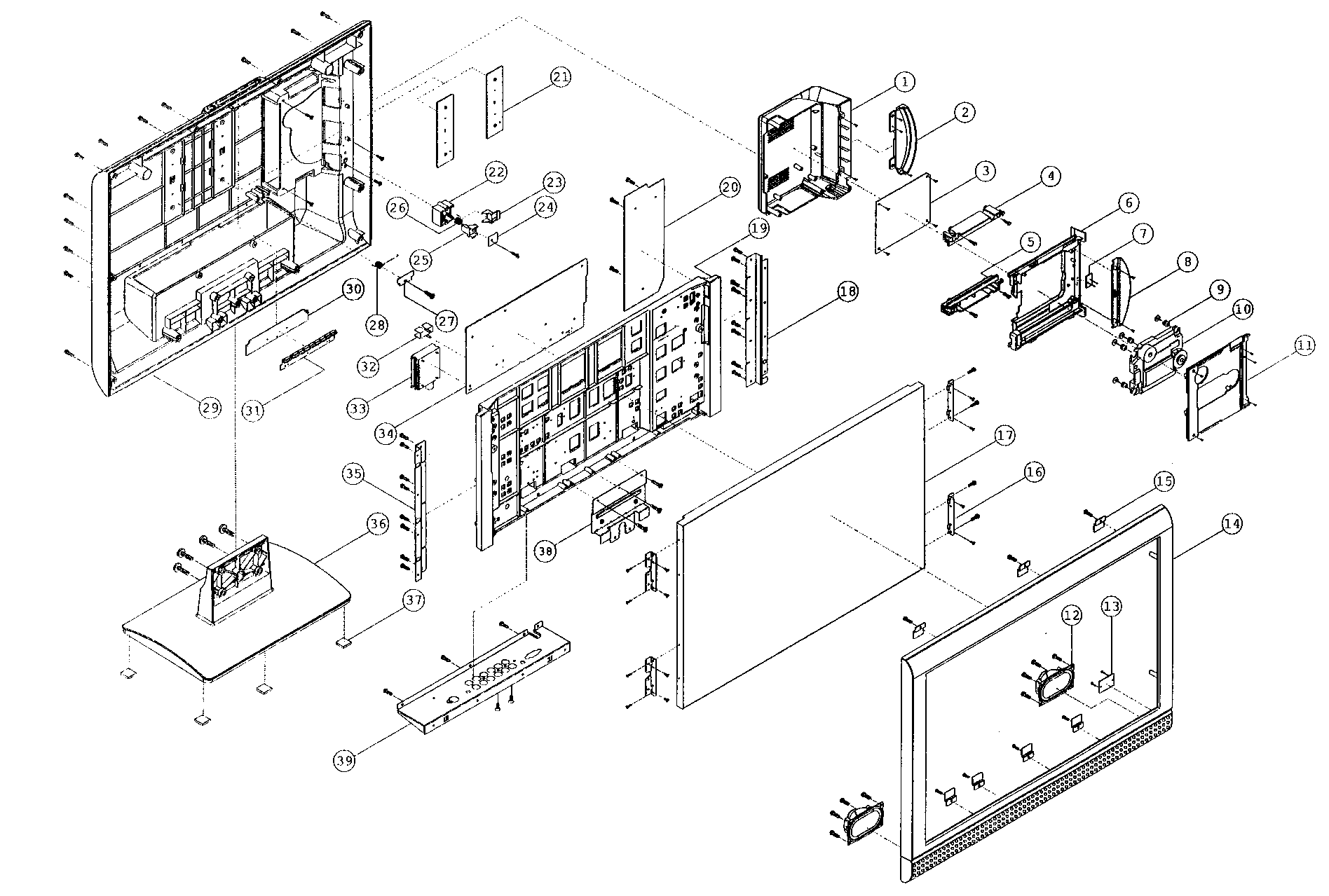Venturer PLV31220S1 cabinet parts diagram