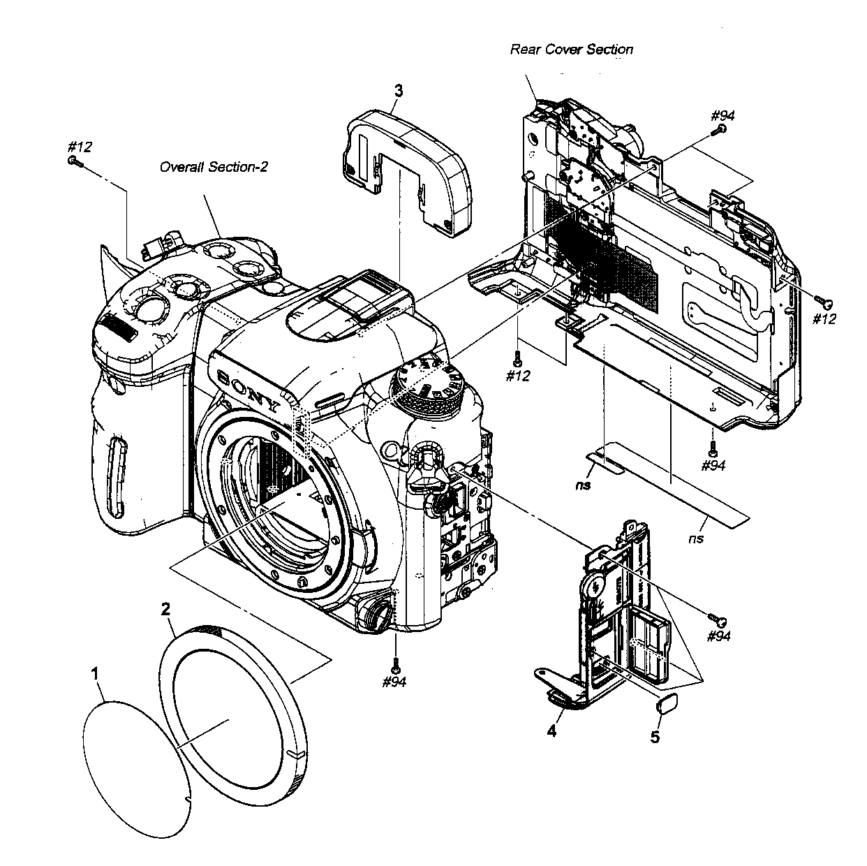 Sony DSLR-A700K overall section 1 diagram