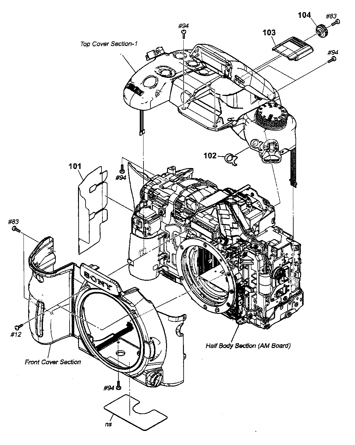 Sony DSLR-A700K overall section 2 diagram