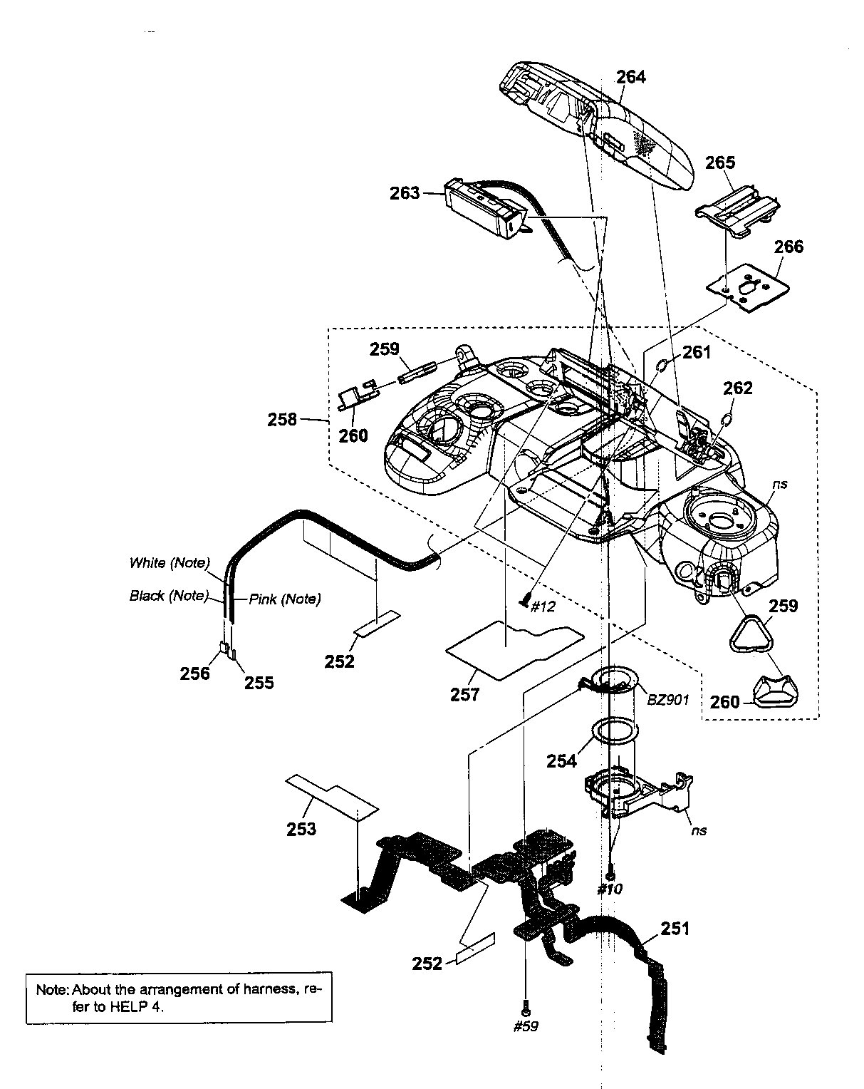 Sony DSLR-A700K top cover 2 diagram