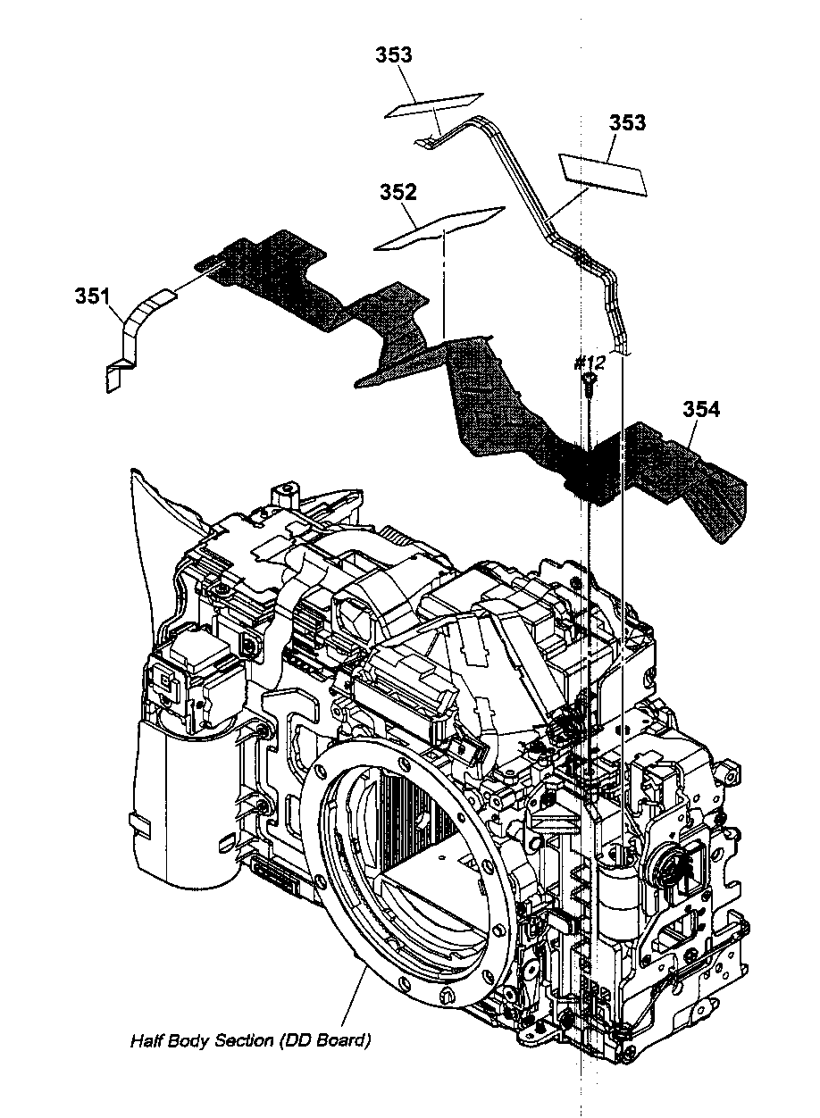 Sony DSLR-A700K ma flexible board diagram