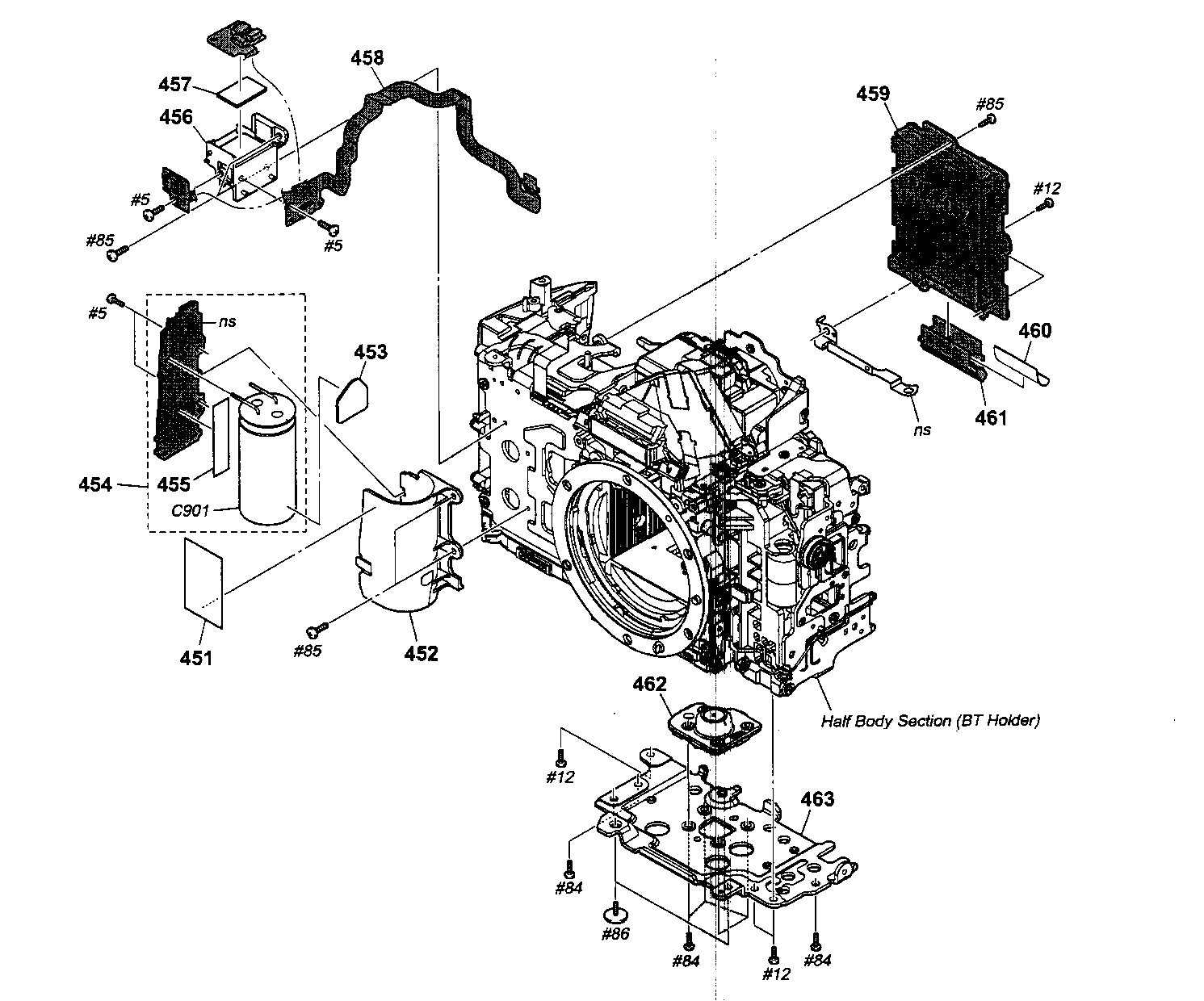 Sony DSLR-A700K st/mm board diagram