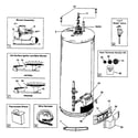 AO Smith GPVT50L100 water heater diagram