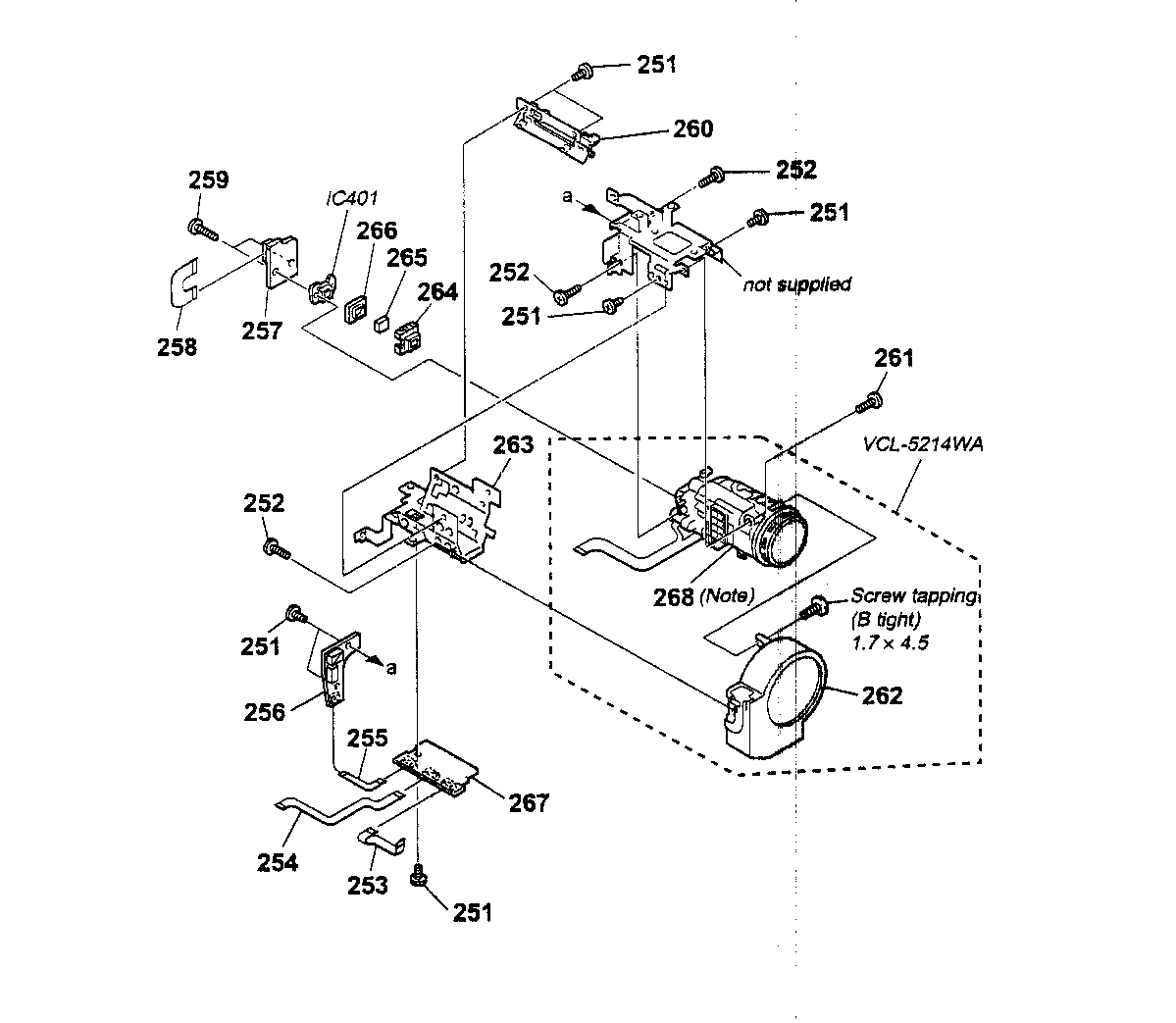 Sony MVC-FD91 lens block diagram