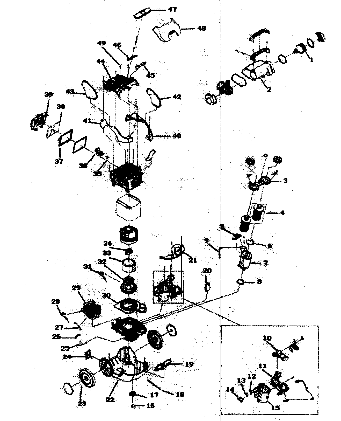 Electrolux EL7055A canister diagram